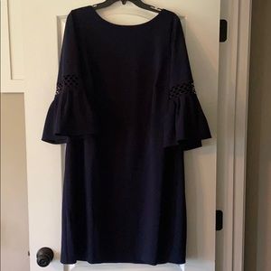 Navy blue jay Howard bell sleeve dress